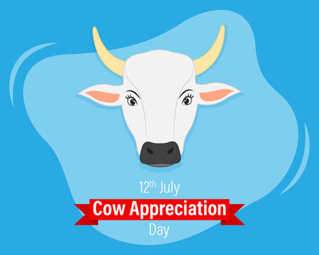 happy cow appreciation day vector illustration