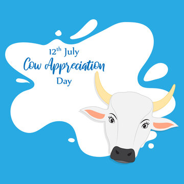 happy cow appreciation day vector illustration