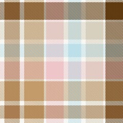 Rainbow Pastel Plaid textured Seamless Pattern