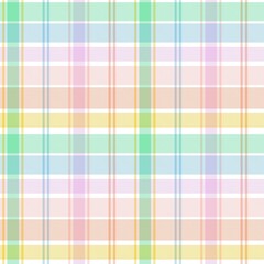 Rainbow Pastel Plaid textured Seamless Pattern