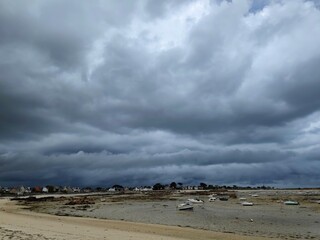Unwetter über der Bretagne