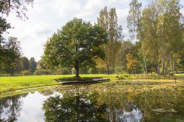 Gauja National Park in Sigulda in early autumn. Latvia