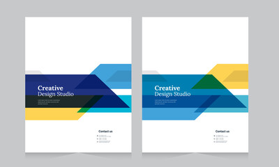 Cover design for annual report and business catalog, magazine, flyer or booklet. Brochure template layout. A4 cover vector EPS-10