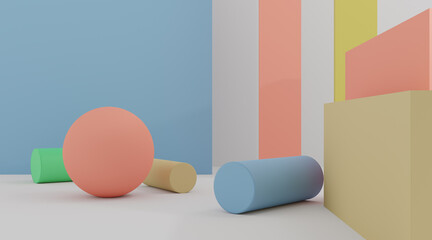 3d Abstract Design,modern background design with geometric shapes © neurostructure