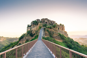 Fototapeta premium Beautiful historic center of Civita di Bagnoregio. Lazio Italy
