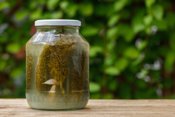 Jars of homemade pickles, natural immune enhancement.