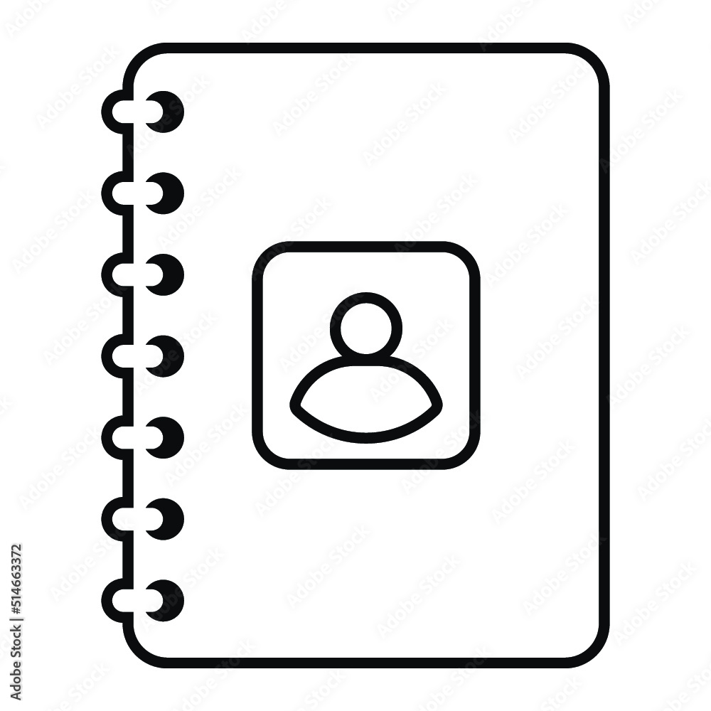 Poster Id card icon vector on white background
