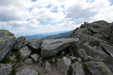 View from Chopok: the third highest peak of the Low Tatra range, Slovakia.