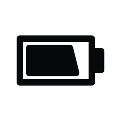 Mobile phone battery sign icon