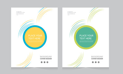 Cover design for annual report and business catalog, magazine, flyer or booklet. Brochure template layout. A4 cover vector EPS-10