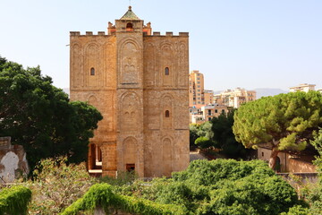 Palermo, Sicily (Italy): Palace of the Zisa, Arab-Norman Architecture Castle. UNESCO World Heritage Site