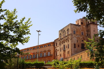 Obraz premium Palermo, Sicily (Italy): Norman Palace (Palazzo dei Normanni) the Royal Palace