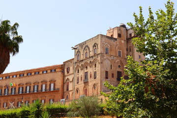 Fototapeta premium Palermo, Sicily (Italy): Norman Palace (Palazzo dei Normanni) the Royal Palace