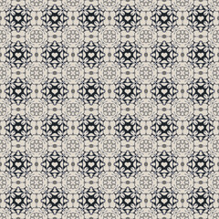 Seamless Dark Blue & Grey Damask Wallpaper Pattern