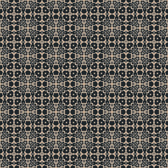 Seamless Dark Mandala Colonial Kaleidoscope Wallpaper Background Pattern