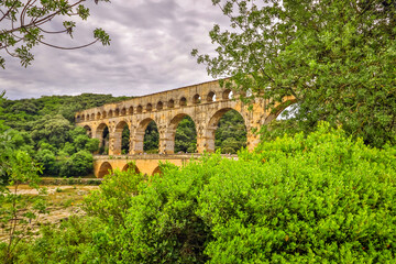 Obraz premium Pont Du Gard, France