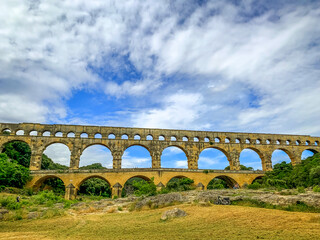 Fototapeta na wymiar Pont Du Gard, France