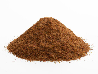 Heap of seasoning for chicken isolated on a white background