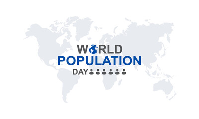 World population day holiday concept