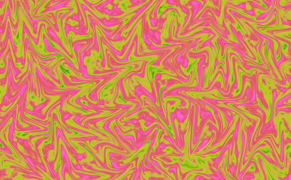 Illustration Of Stunning Neon Color Of Lime Green And Hot Pink Pattern For Abstract Backdrop