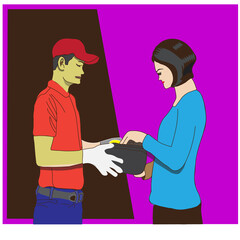 package couriers deliver packages to customers