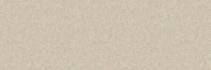 Plakat Seamless jute hessian fiber texture border background. Natural eco beige brown fabric effect banner. Organic neutral tone woven rustic hemp ribbon trim edge