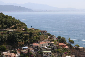 Fototapeta na wymiar Beautiful Landscape near Erchie, Salerno, italy. 