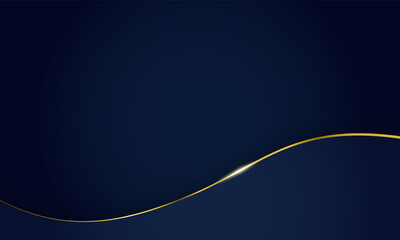 ラグジュアリーな雰囲気の波型ゴールド線