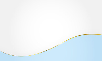 ラグジュアリーな雰囲気の波型ゴールド線