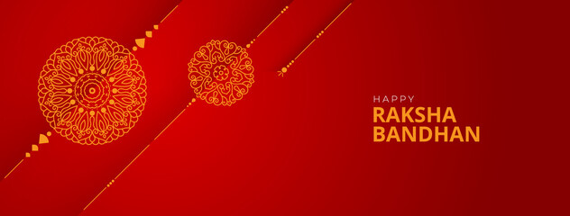 Happy Raksha Bandhan Celebration Social Media Cover Banner  Background Design Template