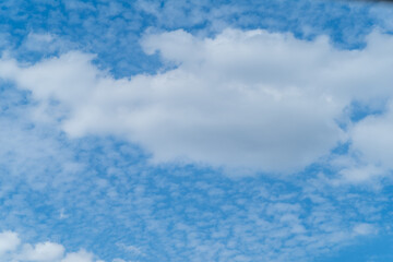 clouds in the blue sky