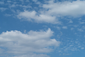clouds in the blue sky