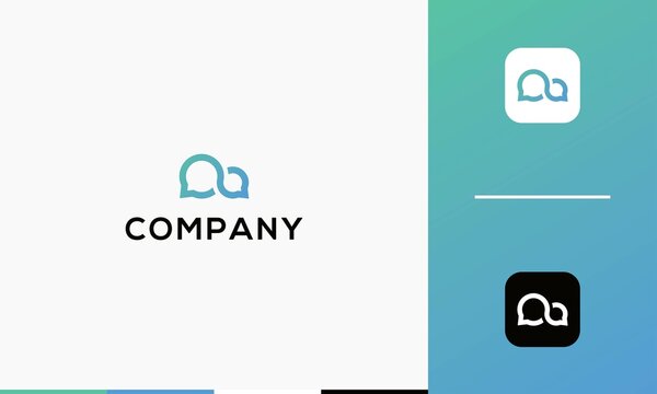 Talk logo icon design template Premium Vector