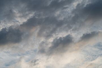 clouds in the blue sky