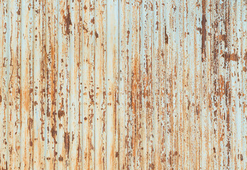 Rusty corrugated metal texture background