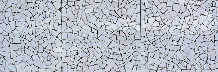 Handmade mosaic bricks texture background