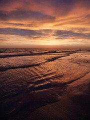 Brilliant Ocean Dusk and Shoreline
