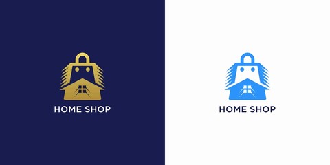 House shop logo with luxury gold color