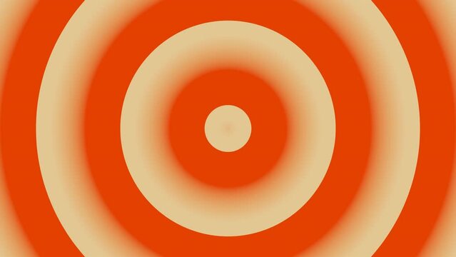Wave orange circle seamless animation 