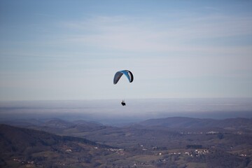 paraglider in the sky
