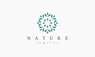 Nature logo design template for branding and business identity.