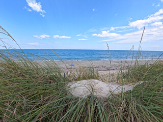 Beautiful turquoise Atlantic Ocean in Jupiter, Florida.