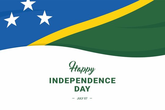 Solomon Islands Independence Day. Vector Illustration. The illustration is suitable for banners, flyers, stickers, cards, etc. - Powered by Adobe