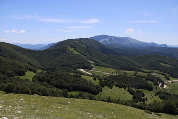 Naklejka premium landscape in the mountains