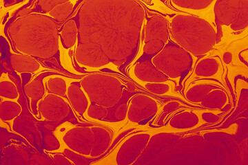 Abstract ebru marbling texture background design.