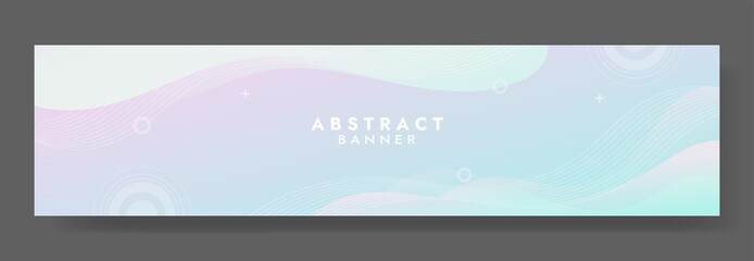 Abstract Blue Fluid Banner Template. Modern background design. gradient color. Dynamic Waves. Liquid shapes composition. Fit for banners