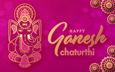 Happy Ganesh Chaturthi greetings festival