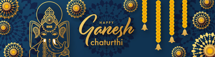 Happy Ganesh Chaturthi greetings festival