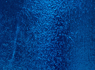 Beautiful Abstract Grunge Decorative Navy Blue Dark Stucco Wall Background. Art Rough Stylized Texture Banner With Space For Text