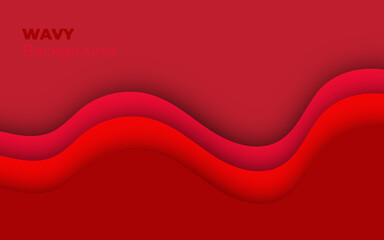 abstract red wave background